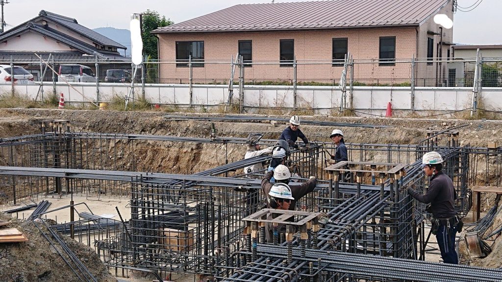 1工区 基礎配筋終了💦