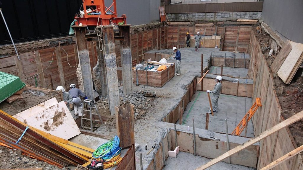 京都車屋町マンション〜基礎配筋検査