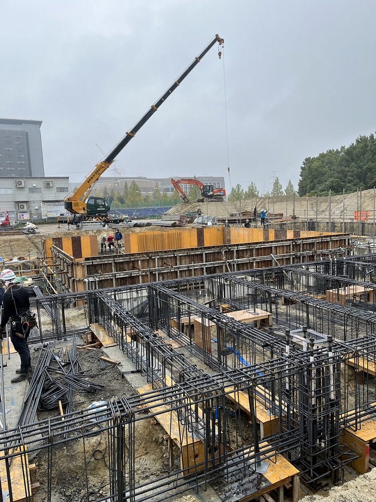 京都 精華町で基礎入れ💦