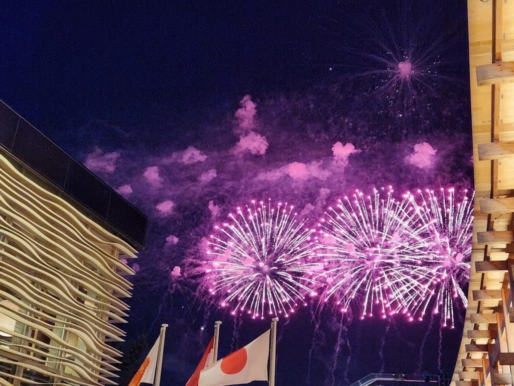 真夏の夜の花火🎆