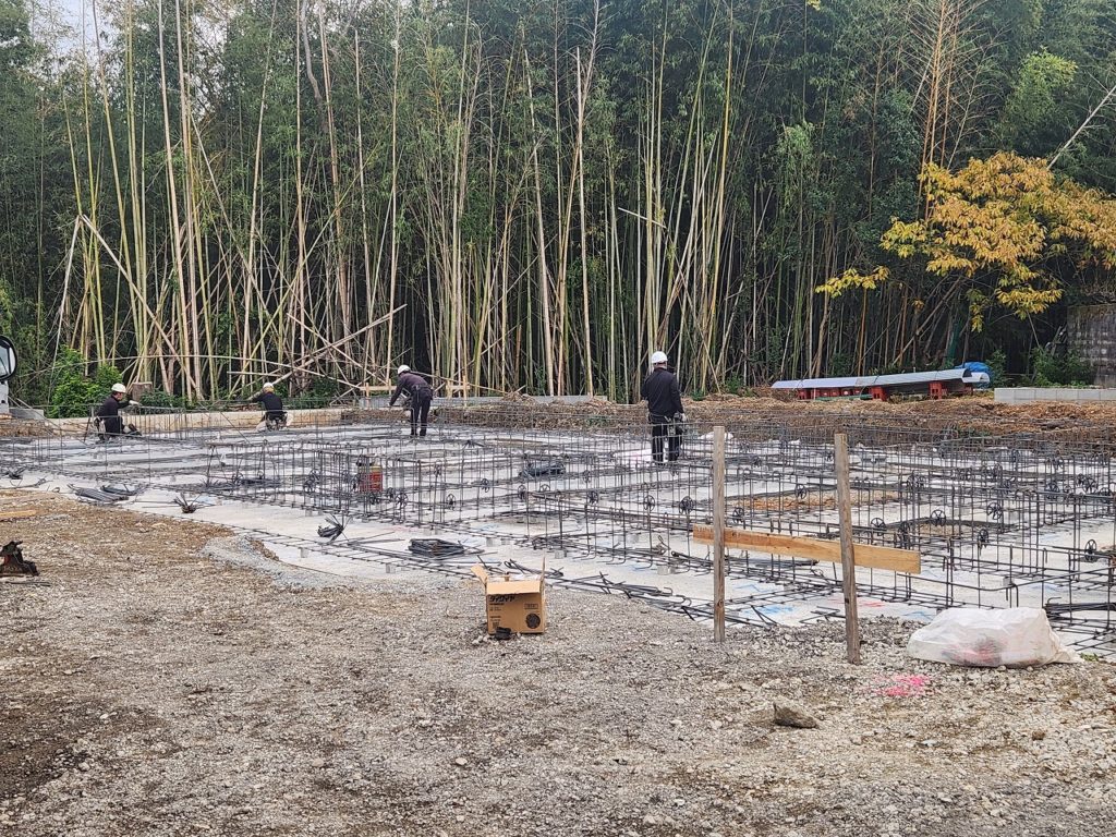 和気あいあいと基礎配筋