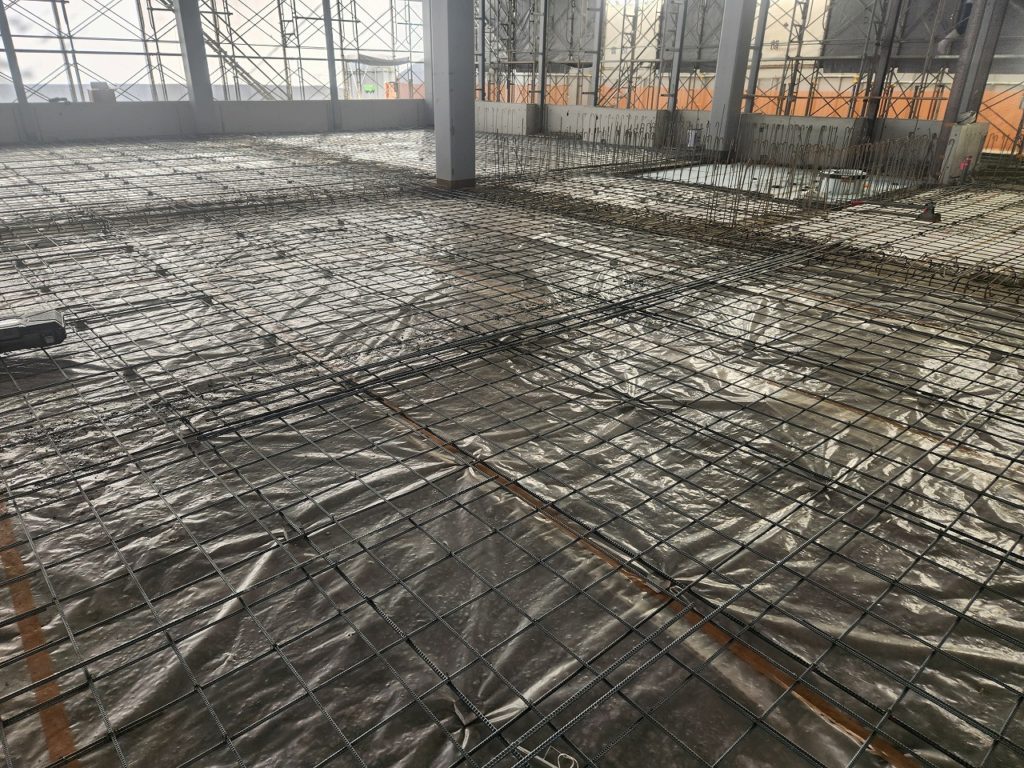 吹田のS造 土間配筋です！