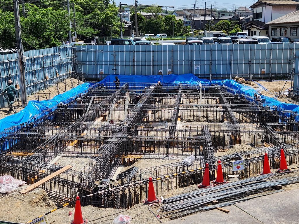城陽市の現場 基礎完了寸前です☺