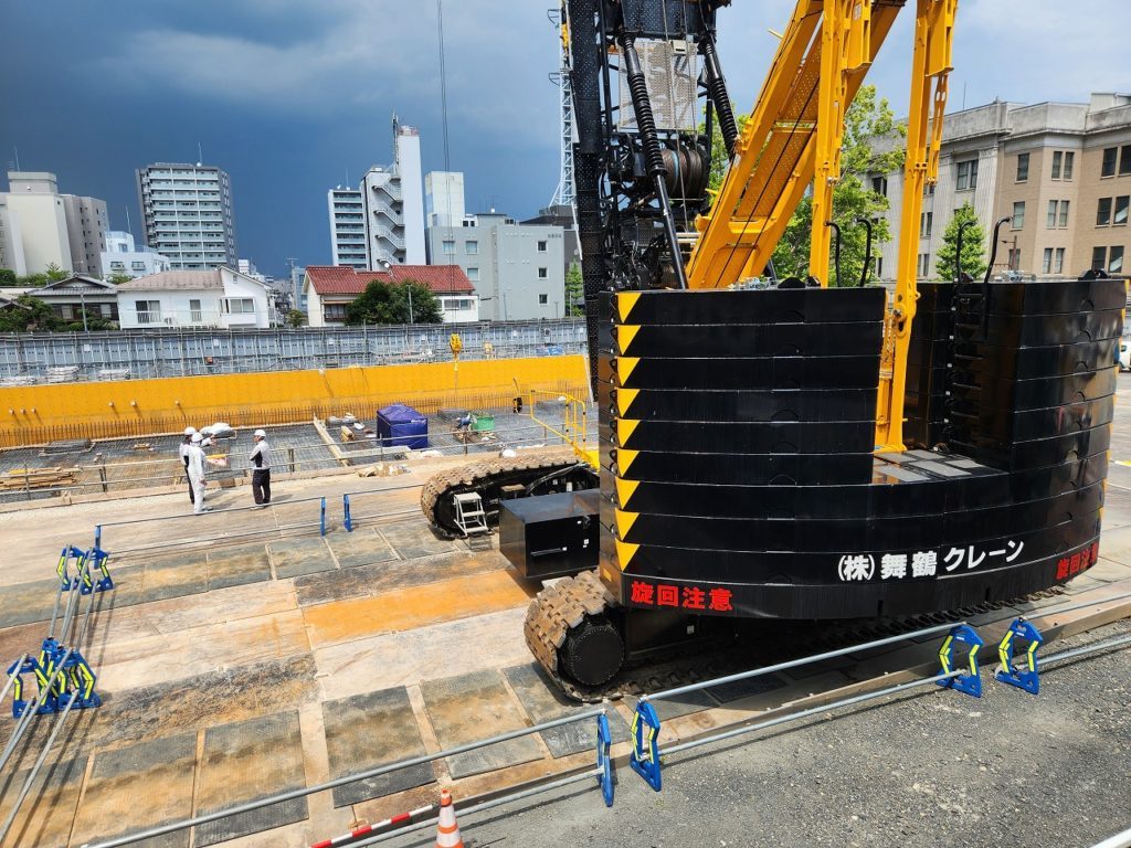 滋賀合同庁舎は耐圧版の配筋です☔
